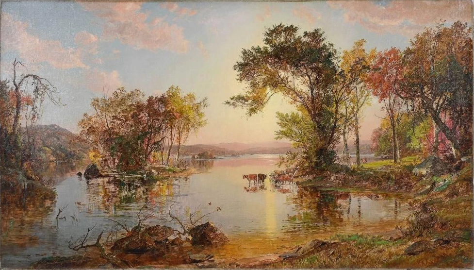 Paesaggio autunnale con bestiame, 1879